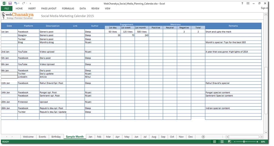digital calendar planner
