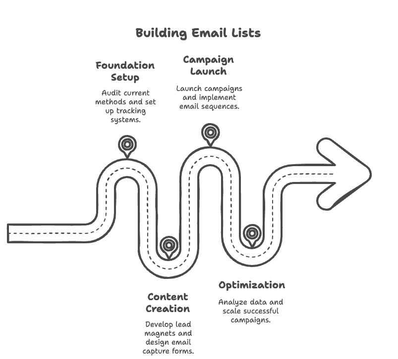 Implementation Roadmap to Building Email Lists