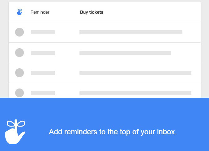 Reminders Everything about Inbox from Google